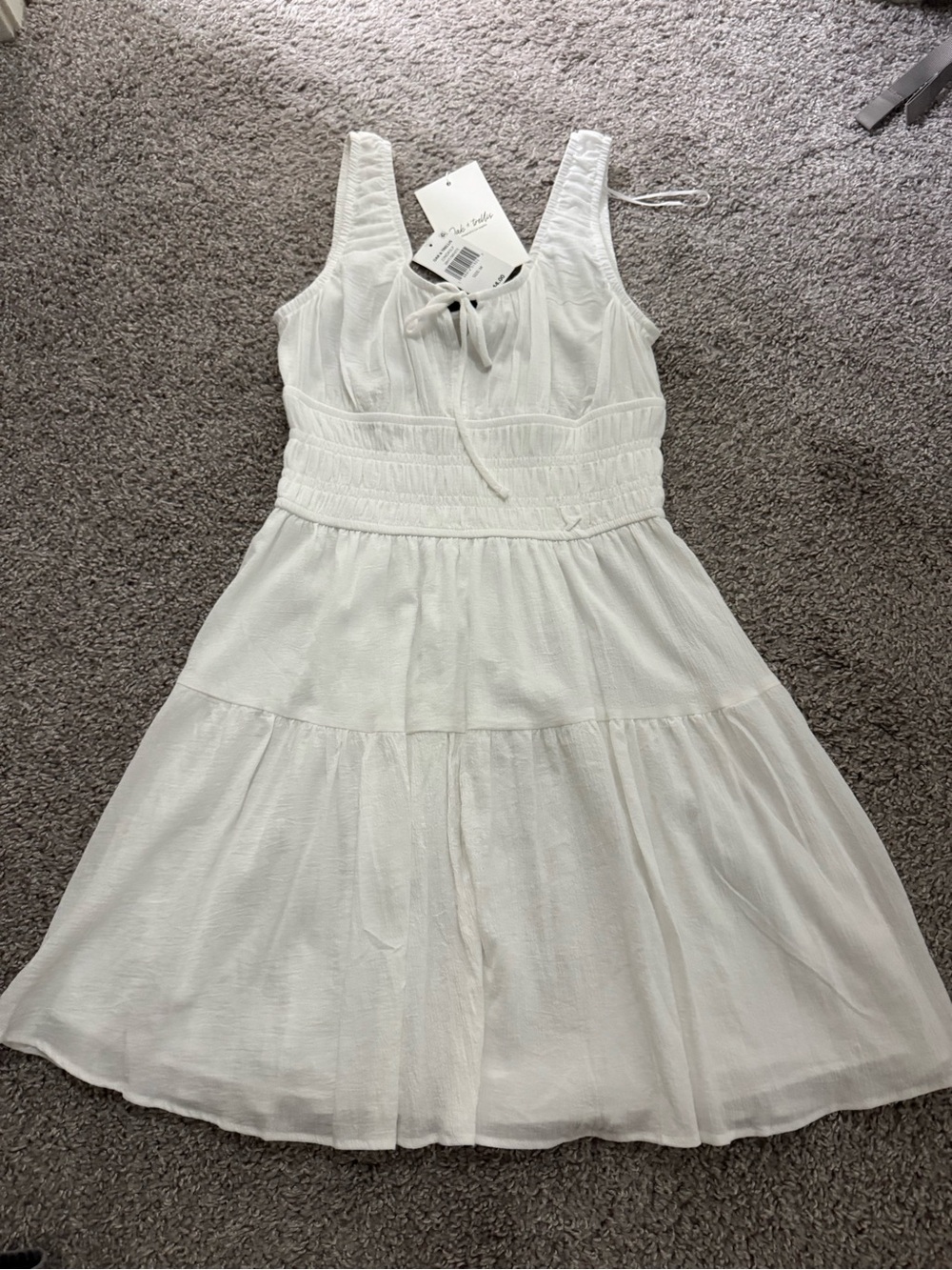 White flowy dress